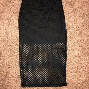 Forever 21 netted-pencil skirt